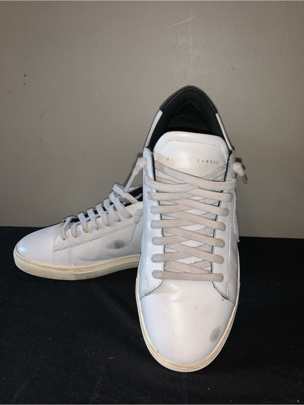Oliver Cabell White Leather Low-Top Sneakers